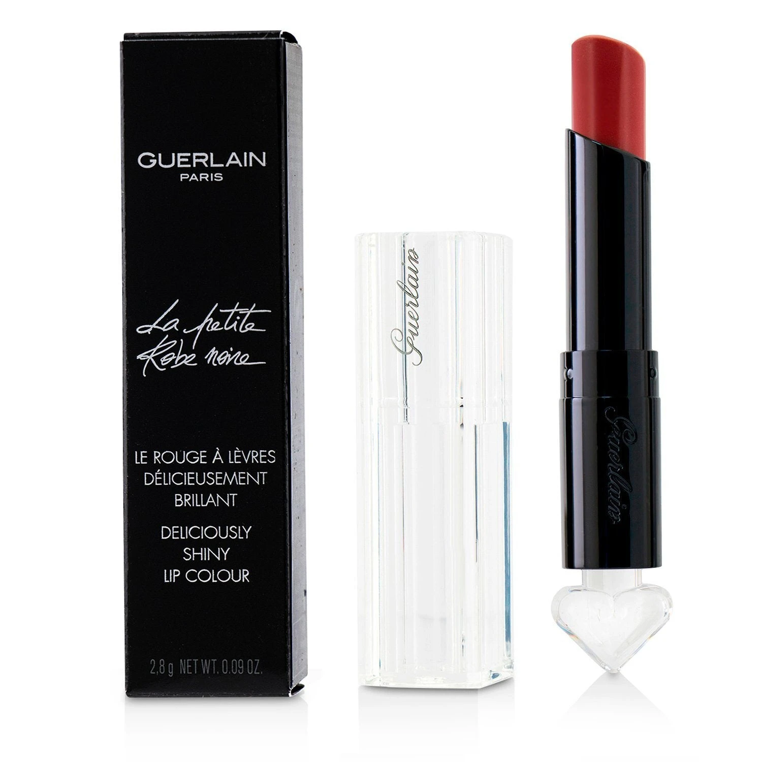 Guerlain La Petite Robe Noire Deliciously Shiny Lip Colour - #020 Poppy Cap 2.8g/0.09oz - Image 4