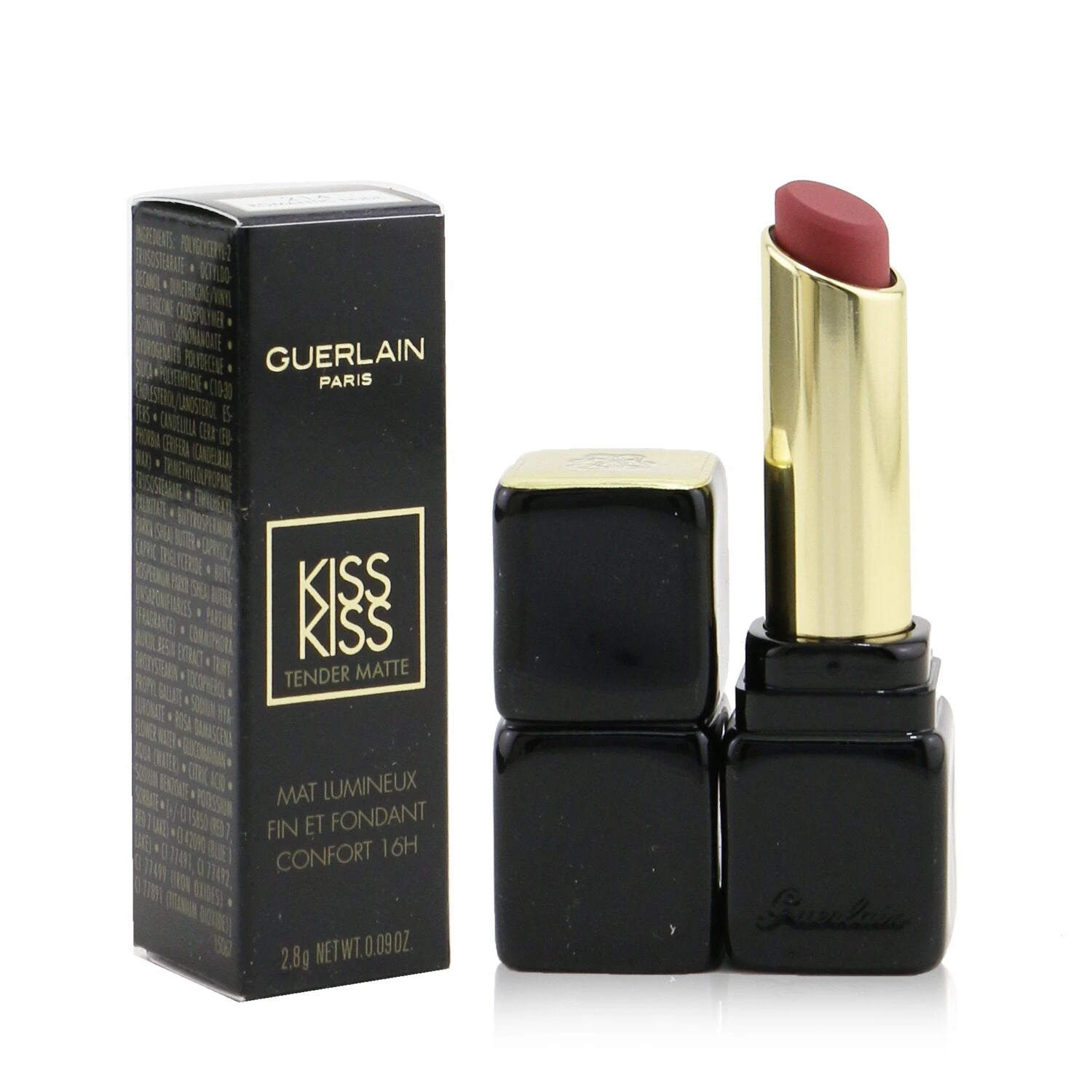 Guerlain Kisskiss Tender Matte Lipstick - # 999 Eternal Red 2.8g/0.09oz - Image 6