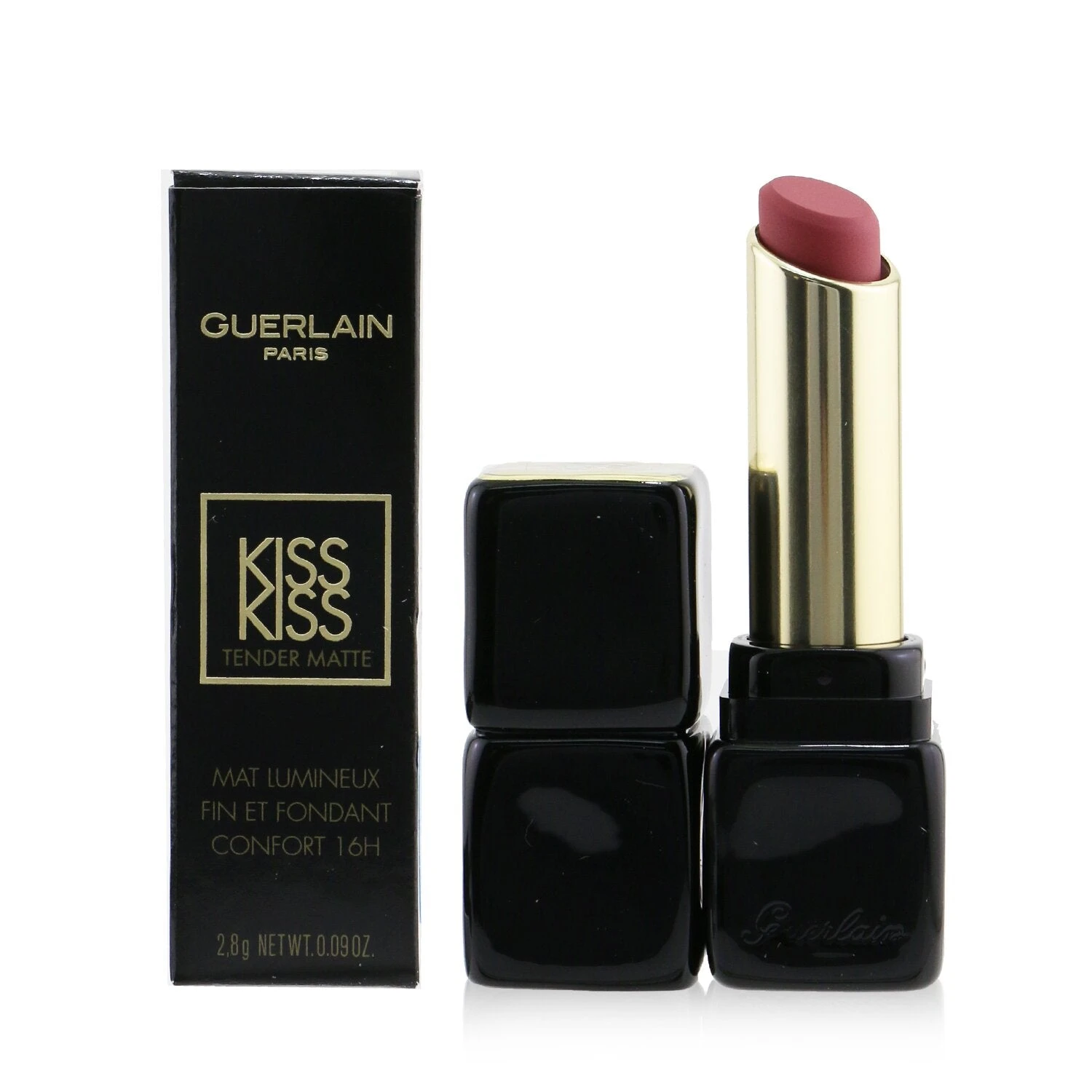 Guerlain Kisskiss Tender Matte Lipstick - # 666 Lucky Pink 2.8g/0.09oz - Image 8
