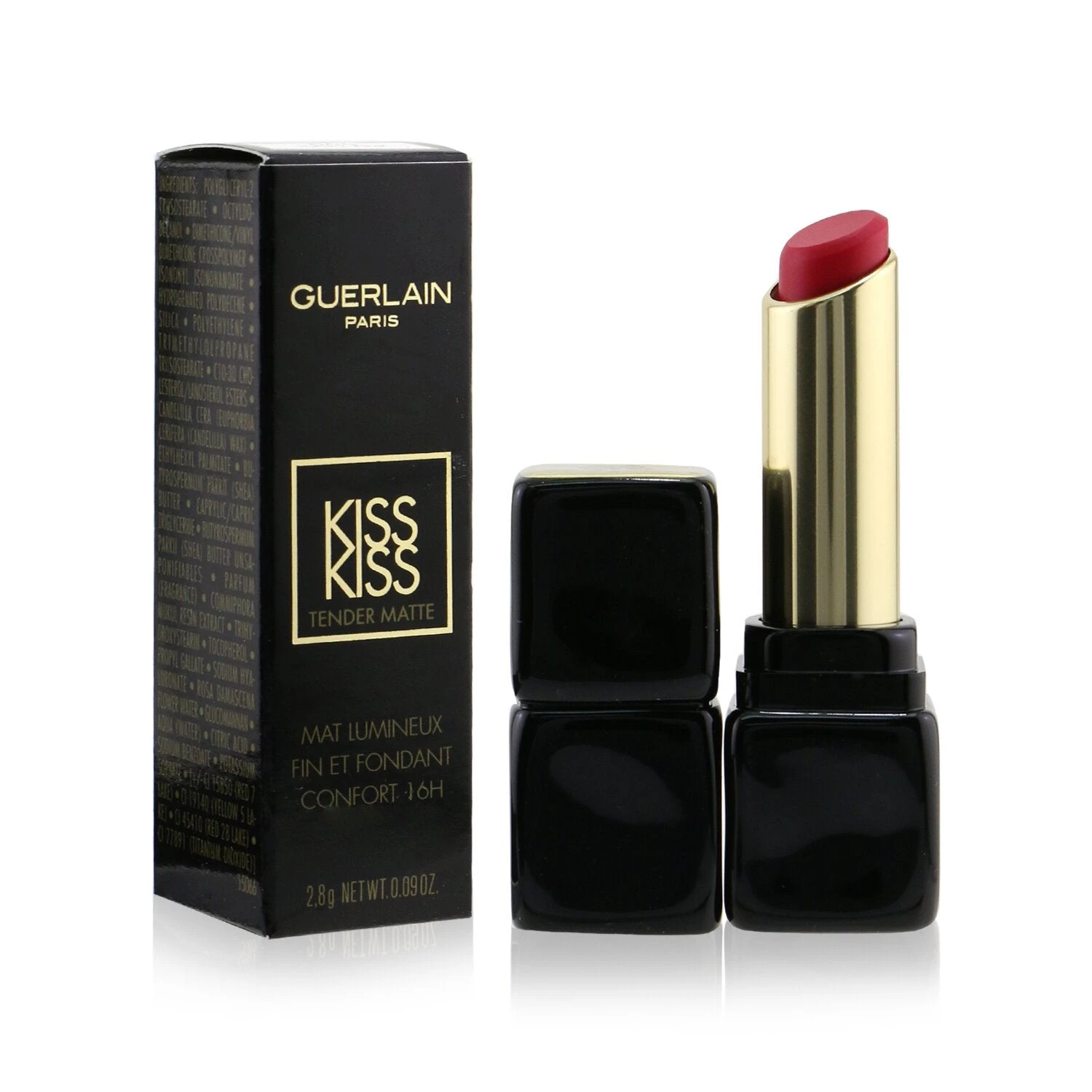 Guerlain Kisskiss Tender Matte Lipstick - # 999 Eternal Red 2.8g/0.09oz - Image 16