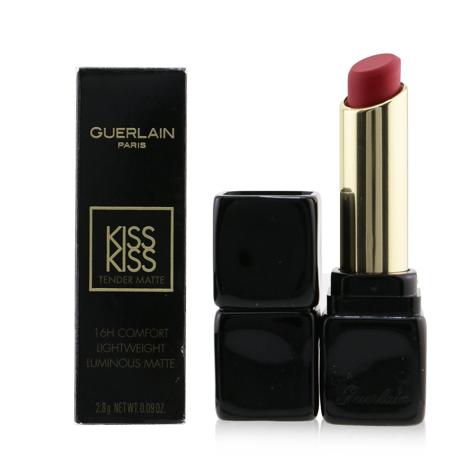 Guerlain Kisskiss Tender Matte Lipstick - # 666 Lucky Pink 2.8g/0.09oz - Image 18