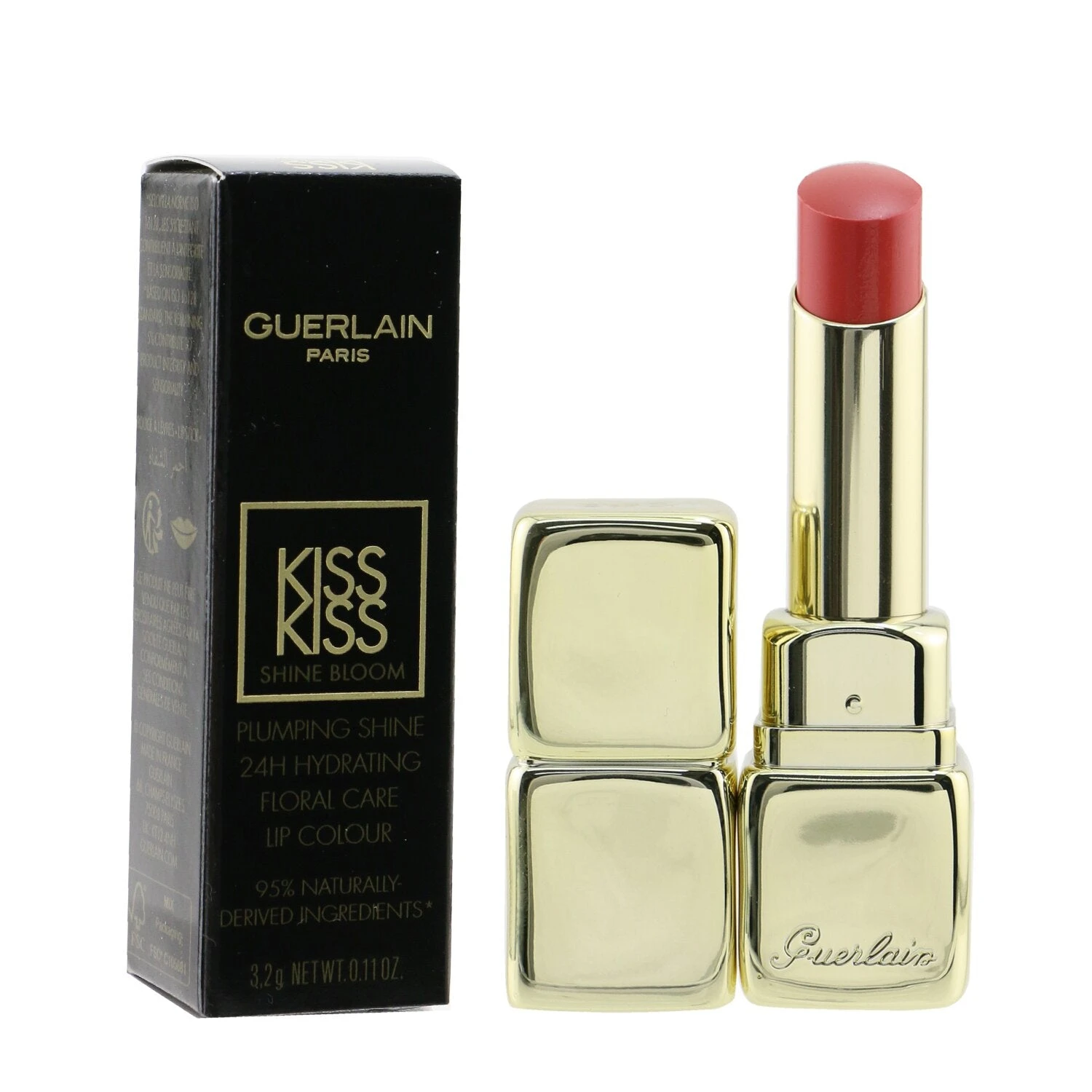 Guerlain KissKiss Shine Bloom Lip Colour - # 819 Corolla Rouge 3.2g/0.11oz - Image 15