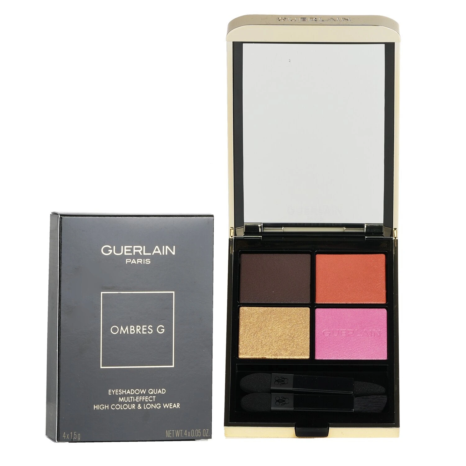 Guerlain Ombres G Eyeshadow Quad 4 Colours (Multi Effect, High Color, Long Wear) - # 940 Royal Jungle 4x1.5g/0.05oz - Image 5