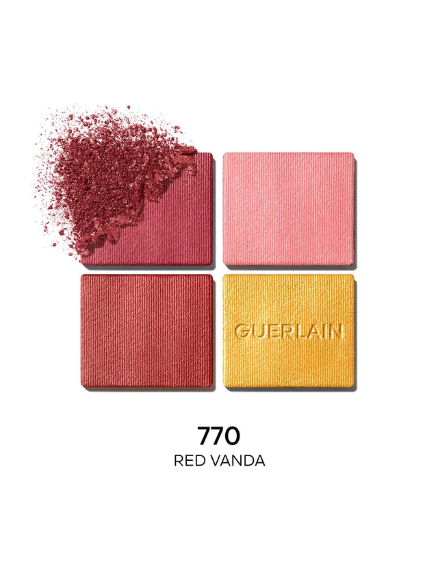 Guerlain Ombres G Red Orchid Eyeshadow Quad - Limited Edition - Image 2