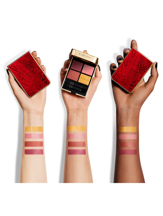 Guerlain Ombres G Red Orchid Eyeshadow Quad - Limited Edition - Image 6